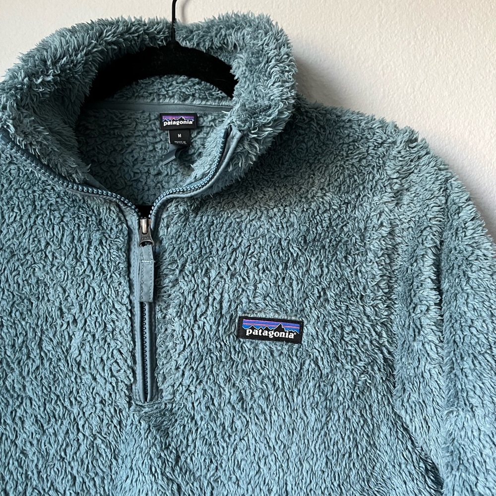 Patagonia medium light blue fleece quarter zip jacket - Picture 3 of 9